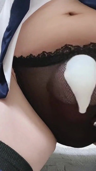 펨보이 크로스드레서 정액