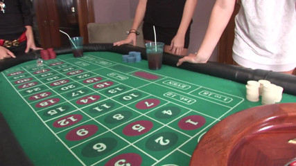 Cryptostudios: Hot college girls playing game of strip roulette