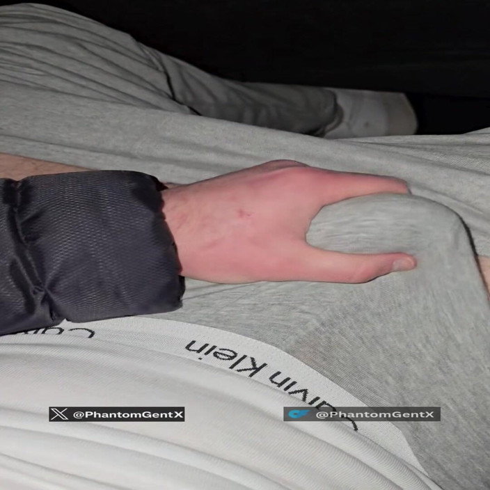 PhantomGentX: German Stepdaddy After Gym Workout Horny in Grey Ck Jerks...