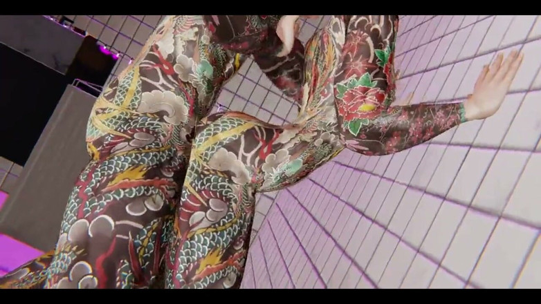 Yaoitube: Yaoi - deux jumelles tatouées sexy baisent dans la salle de...