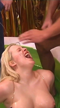 Piss Gangbang Party with Blonde Cum Slut Dany Sunt