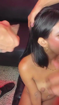 It Fills My Mouth with Cum and I Make It Bubble - I Play with Milk