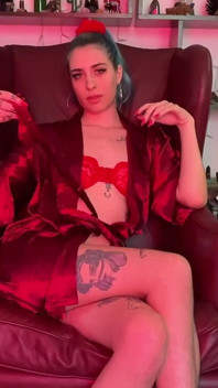 Rote dessous, sperma-countdown
