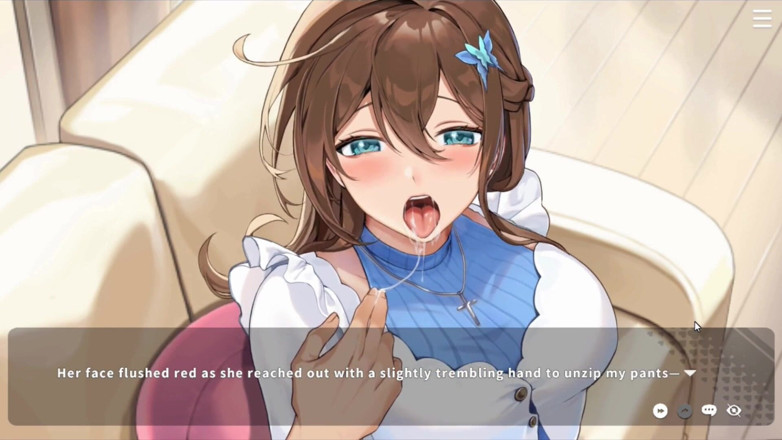 NSFWOtaku: Hentai hra - svůdná vdaná žena dostane soukromé lekce hlasu - v-milenec