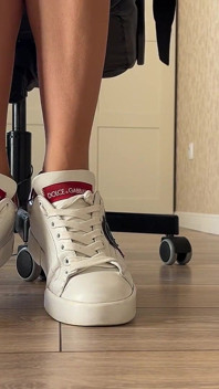 Feet Tease in Sneakers, Barefoot, High Heels