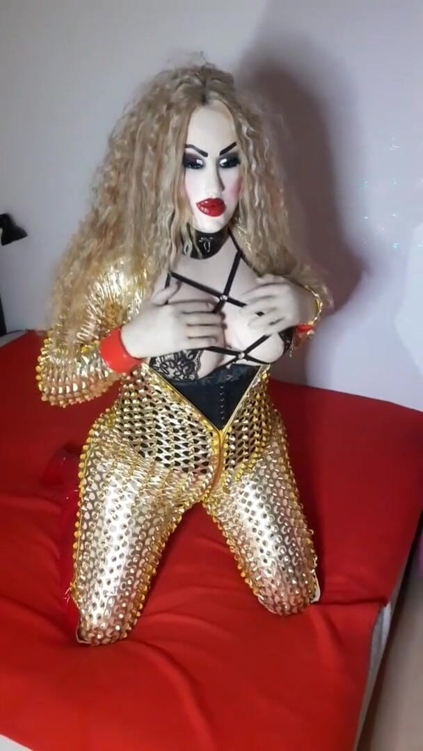 Erica Doll: Golder catsuit
