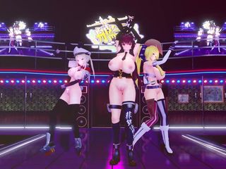 Mmd anime girls: Mmd R-18 Anime Girls Sexy Dancing Clip 219