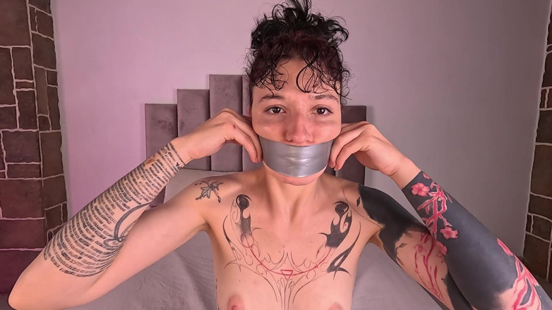 Michelle Kink: Gagged with 3 Layers of Tape