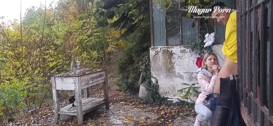 Mugur's World: Petite Gina Gerson outdoor fucking session in a rainy day