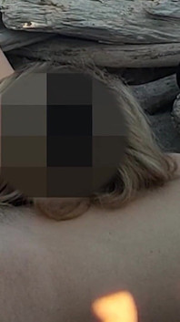 Pussy Flash - Stranger Caught My Stepdad Touching My P...a Public Beach and Jerked off His Dick - Misscreamy