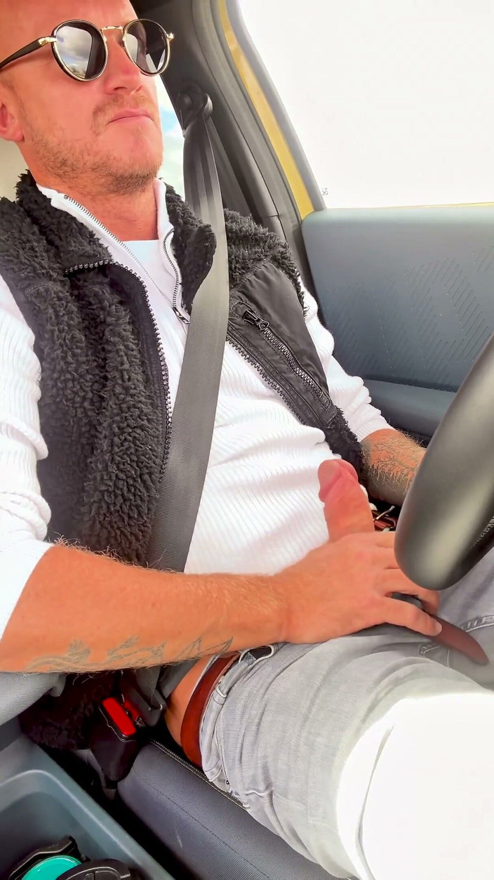 mekcho92000: Hot on the Highway and Jerking in the Public Toilet