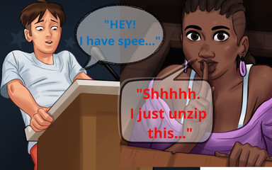 Borzoa: Dewitt: ebenová učitelka s velkými prsy a velkým zadkem kouří...