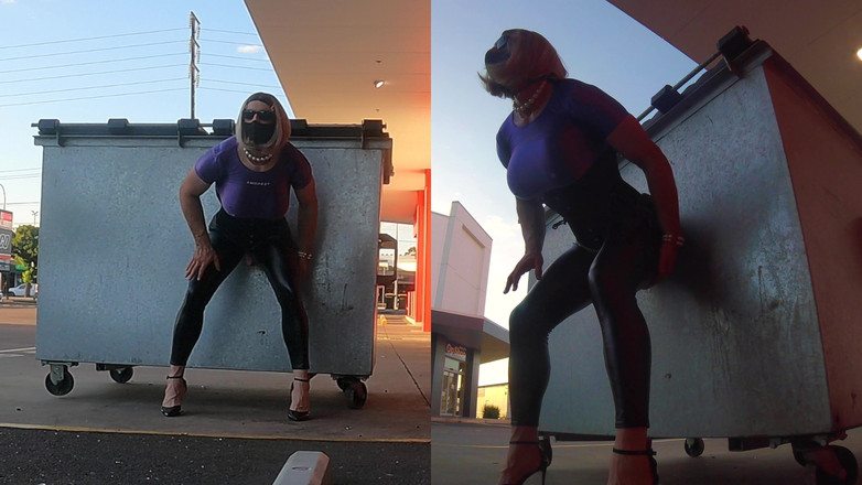 Muscle Sissy Slut Jessica: Gespierde slet blootgesteld en geneukt in het openbaar