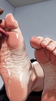 Very Old Granny Loves Getting Her Feet Worshipped by Slaves