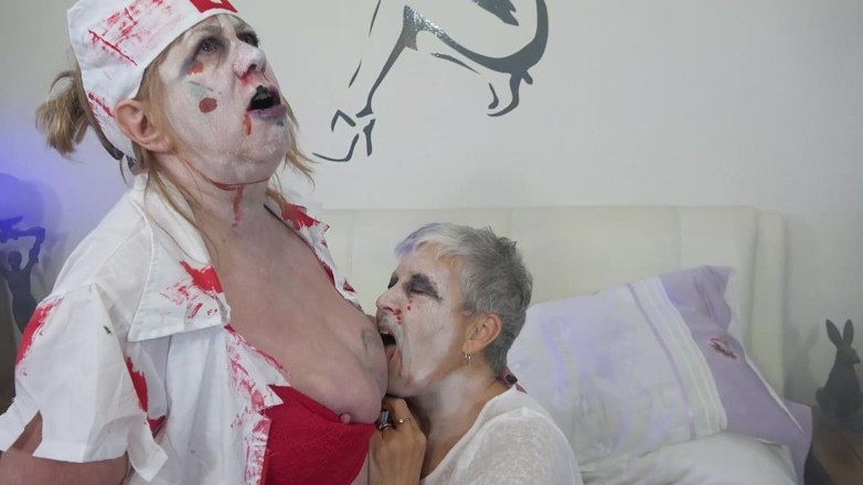 Dirty Doctors Clips - Mature British Lesbians: Seks çılgınlığı lezbiyen zombiler