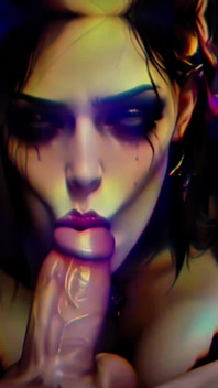 Vrăjitoare gotică sexy - anal și spermă haotică în Castelul Bântuit (4k Ai Generated)