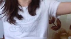 Skinny Teen Full Bladder Desperation on the Bed Trying to Pee