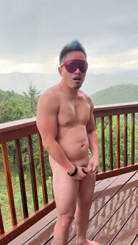 Mountain Storm Stud: Rain-soaked Asian Muscle Sensation