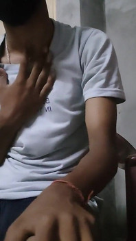 Cute Boy Masterbation with Smoking