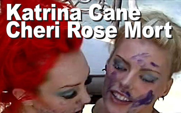 Edge Interactive Publishing: Cheri Rose Mort 그리고 Katrina Cane 레즈 지저분한 페티쉬 펨돔