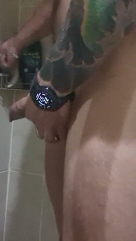 Shaving My Cock and Balls in the Shower