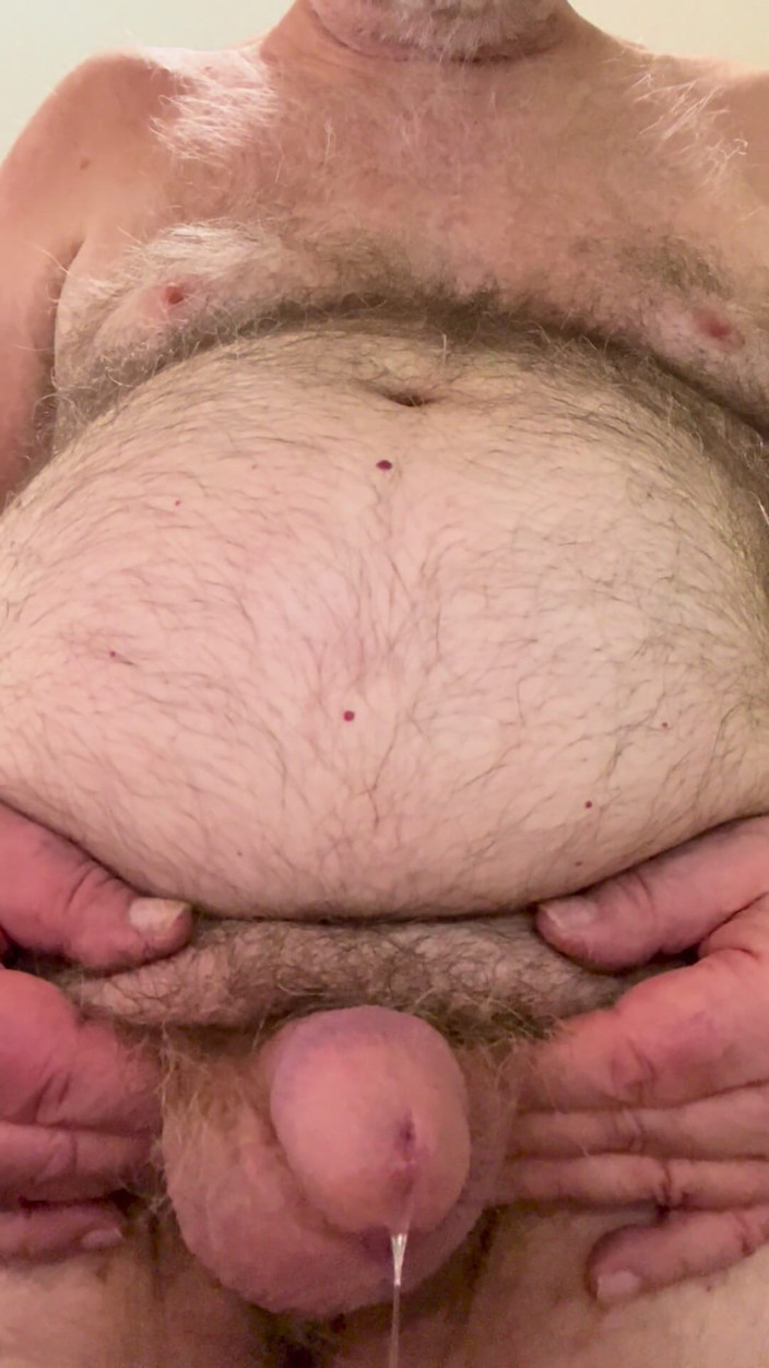 Coach Karl dude lodge: Coach Karl Rubs His Furry Belly for You 6940