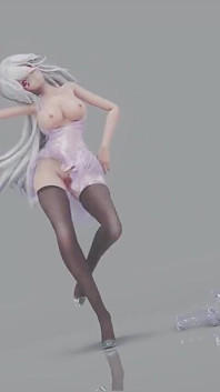 Mmd Brown Eyed Girls; Sheer Dress; Heels tembus paham; Black Stockings