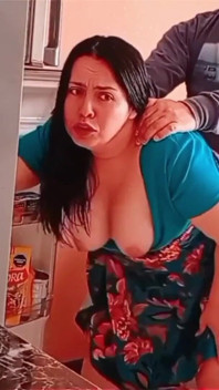 She Went to the Refrigerator and They Caught Her Fucking in the Kitchen