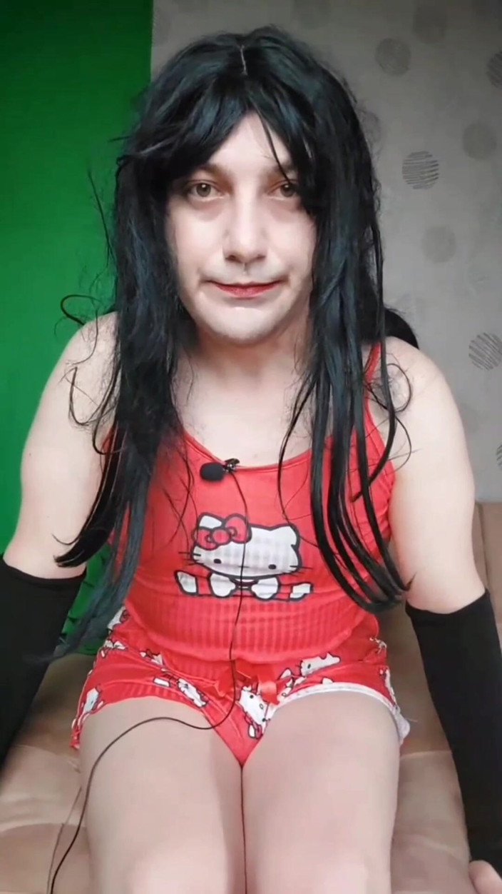 Kitty_Cross: Picioare drăguțe în pijamale drăguțe femboy netede