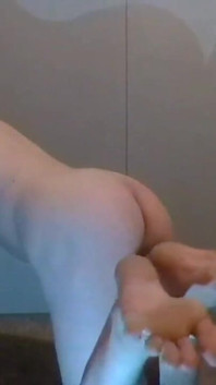 Showing off My Hungry Bootycheeks and Lickable Toes & Soles
