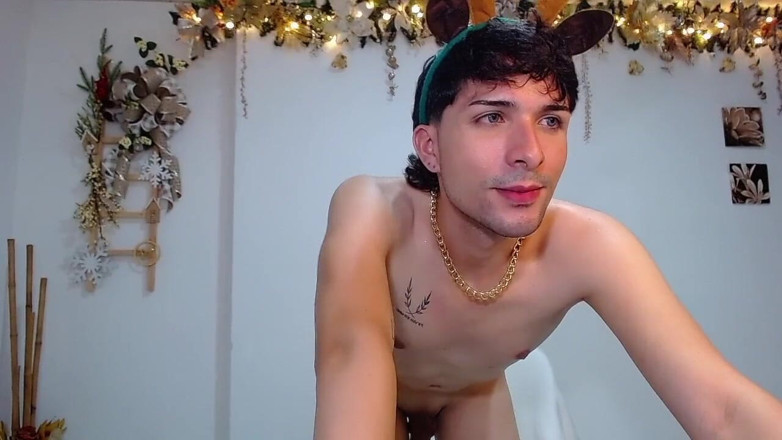 Diego_latinboy: Bucaramanga Colombia Christmas Reindeer Takes Out His Huge Cock and...
