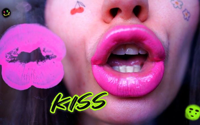 Rarible Diamond: Pegajosa desordenada Pinky Lipgloss besos y fetiche por saliva