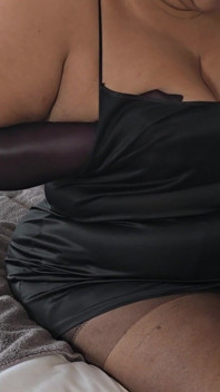 5 Inch High Heels, Stockings, Satin Nightie and Satin Gloves, Part of a Longer Video Thats Out on Friday.