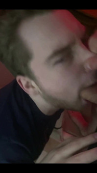 Big Cock on His Face