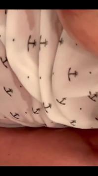 Oiled Big Tits under T-Shirt and get Orgasm putting All Vibrator in Pussy