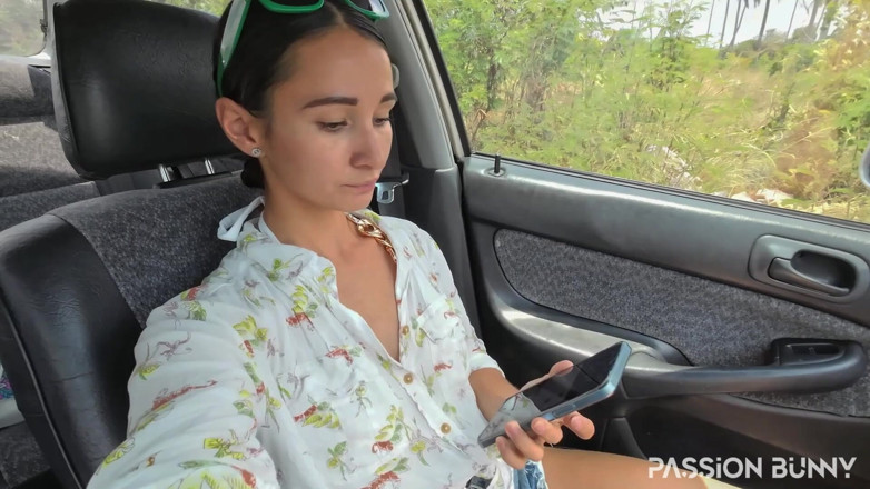 PassionBunny: Stuck in Car and Pee Inside on the Florr