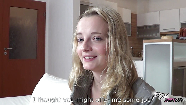 POV Bitch: ブロンドふしだらな女は甘い中出しのために来て去ります