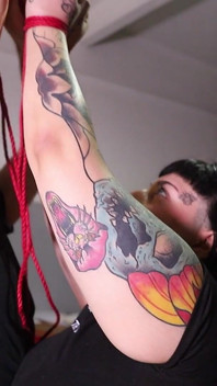 Submissive Woman Tied up and Fucked in an Abandoned Factory