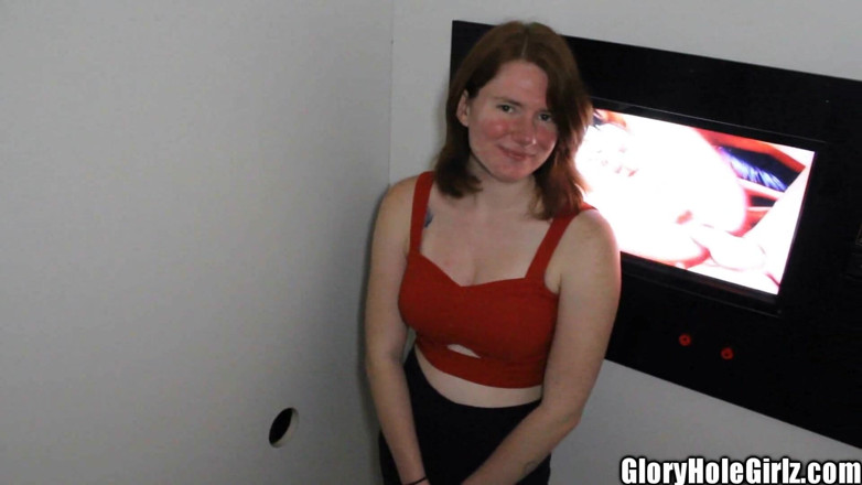 Glory Hole Girlz: สาวสิวเยอะหน้าแดงหีแดง กลอรี่โฮล ครีมพายในและกลืนน้ำควย หัวแดงดูดควยเย็ดควย