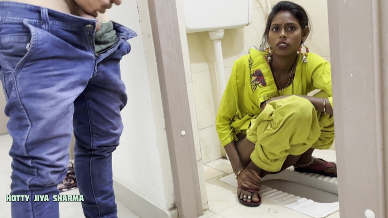 Desi Club House: After Pissing in Toilet Desi Bhabhi Fucking Hard by Neighbor...