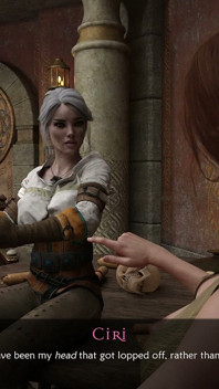 Vrăjitorii 1 - Triss folosește magia pentru a deveni Futa și se fute cu Ciri