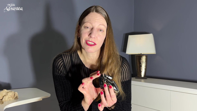 Miss Adrastea: Get Locked up in Chastity as My Nylon Slut!