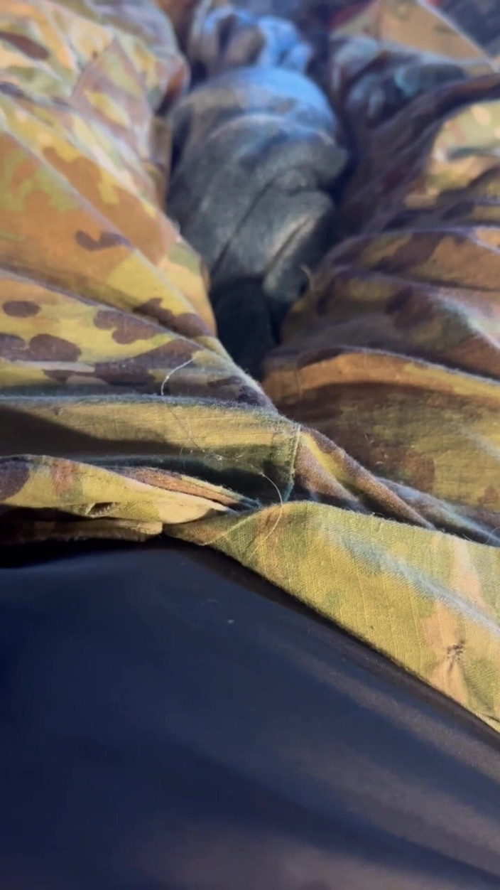 Gay Soldier Stuff: Army Specialist Jerks off in His Uniform Wearing a Jock...