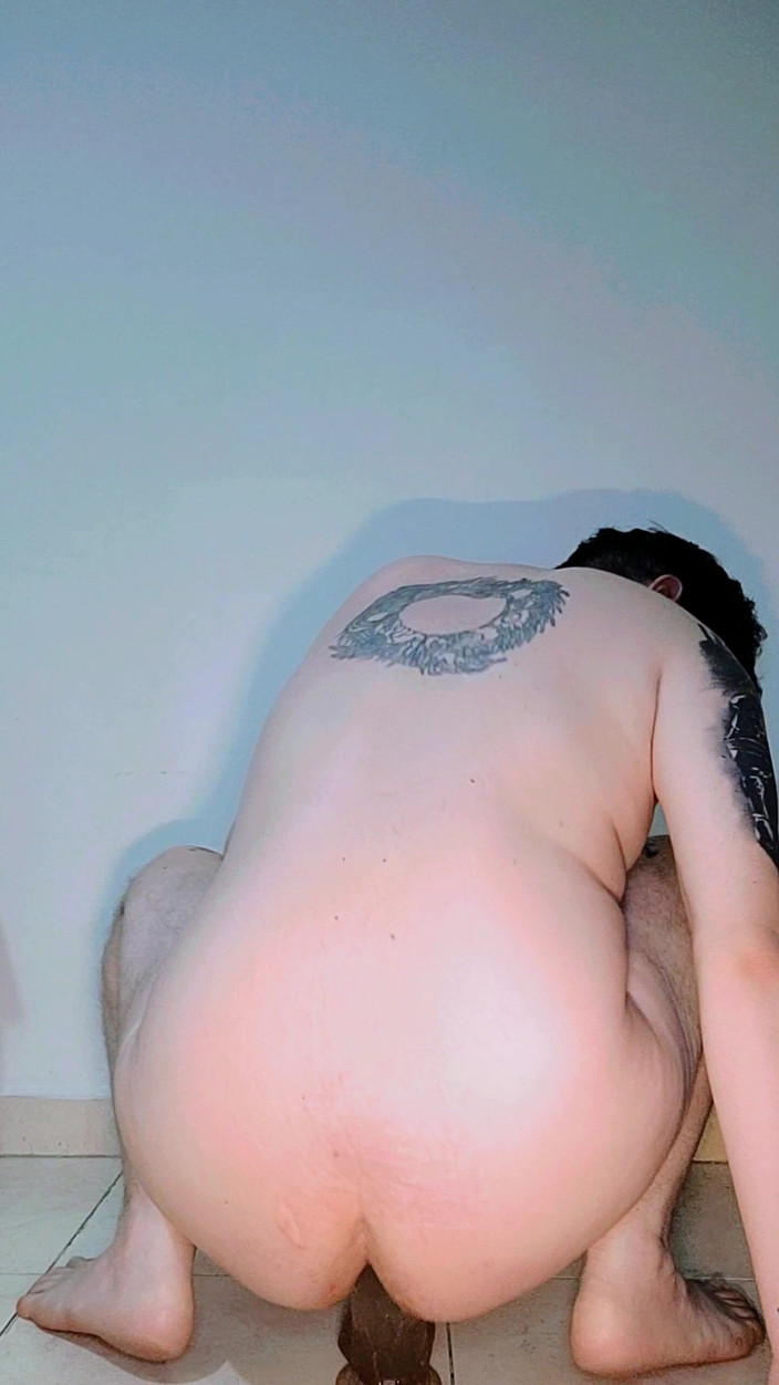 SlutClosetedfag: 내 마누라의 딜도로 연습