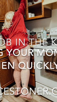 BBW MILF Sucks Your Cock in the Kitchen