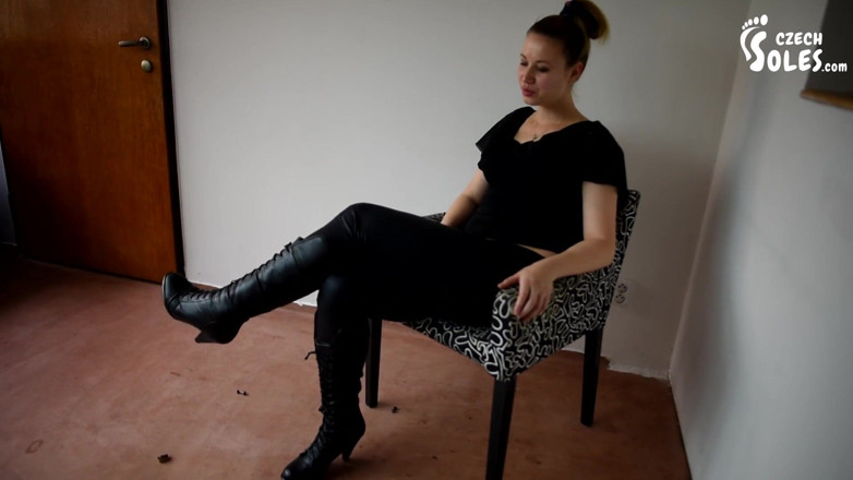 Czech Soles - foot fetish content: Madam Cat crushing puny cars under her boots