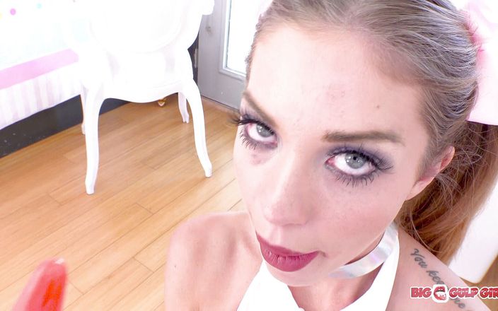 Top Web Models: Herrliches teen Leah Winter keine hände pOV halsfick blowjob und...