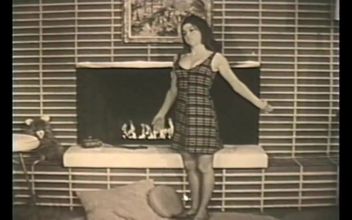 Wonderful Girls Vintage with Hairy Pussy in Black Lace (full Movie)
