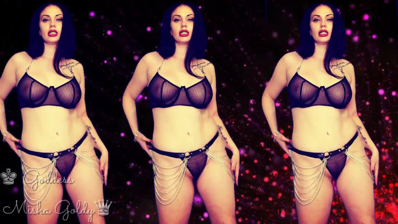 Goddess Misha Goldy: 我把你编程到我上瘾的奴隶里！我会摧残你，让你虚弱