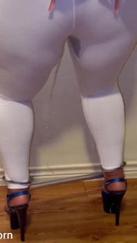 Hands and Legs Cuffed Pissing My Pants